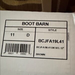 Boot Barn Men's Brown Diesel Boots